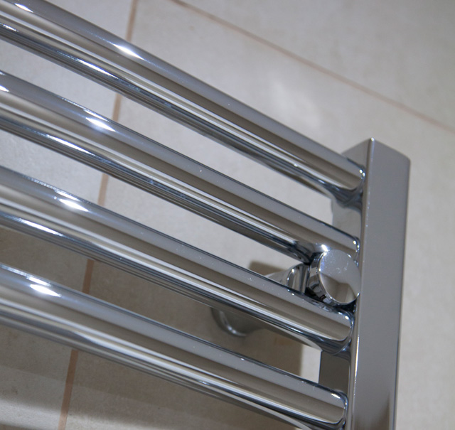 Diamond heated towel rail